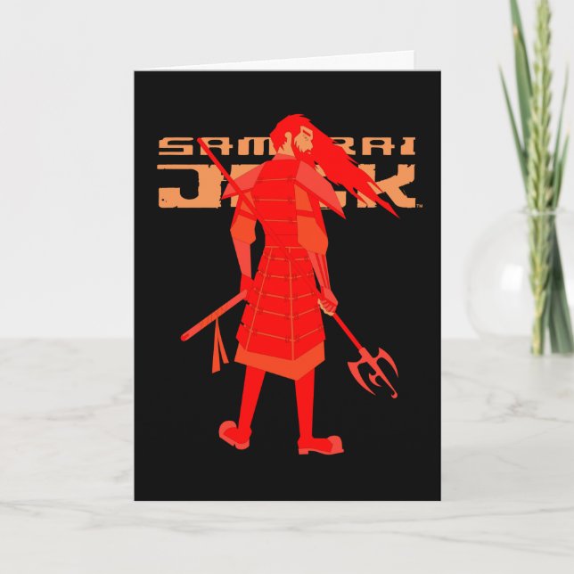 Samurai Jack Red Warrior Graphic Karte (Vorderseite)