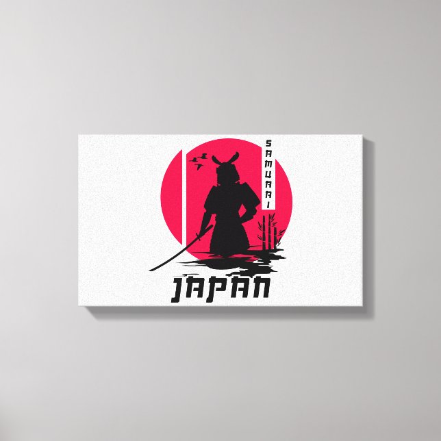 Samurai Japan Ninja Leinwanddruck (Vorderseite)