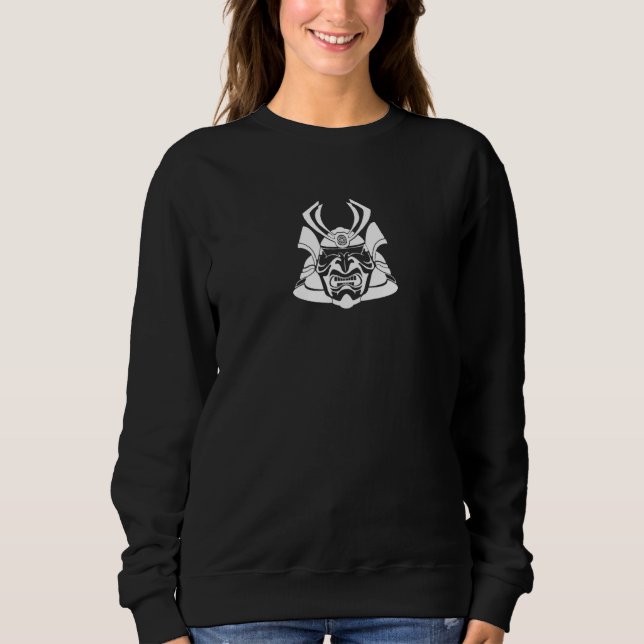 Samurai Japanisch Bushido Mask Sweatshirt (Vorderseite)