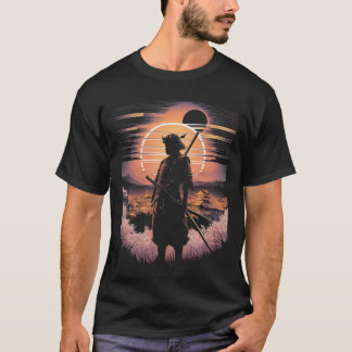 Samurai Japanische Kunst Vintage Kämpfer Retro T-Shirt