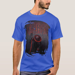 Samurai Japanischer Krieger Mit Schwert Gravur T-Shirt