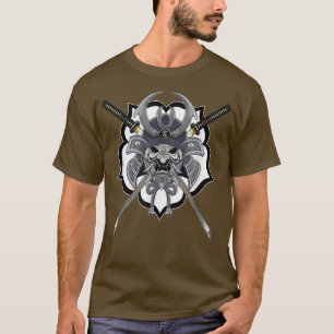 Samurai Kabuto Ronin Maske mit Katana T-Shirt