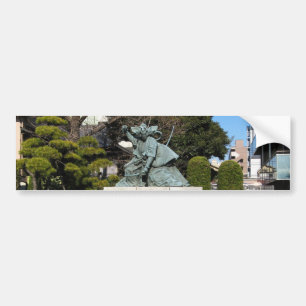 Samurai Kamakura Gongoro Kagemasa Kabuki Statue Autoaufkleber