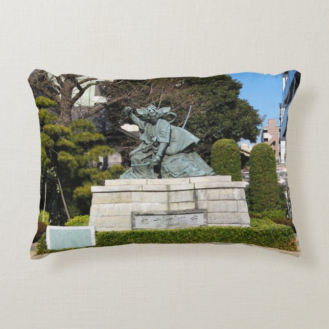 Samurai Kamakura Gongoro Kagemasa Kabuki Statue Dekokissen (Vorderseite)