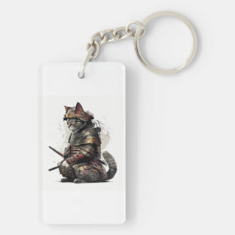 Samurai-Katzen-Schlüsselanhänger Schlüsselanhänger