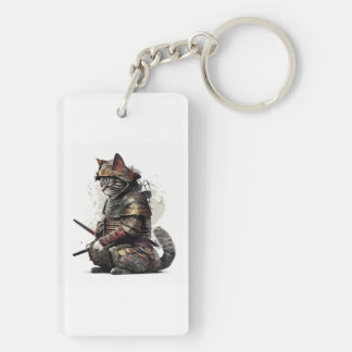 Samurai-Katzen-Schlüsselanhänger Schlüsselanhänger