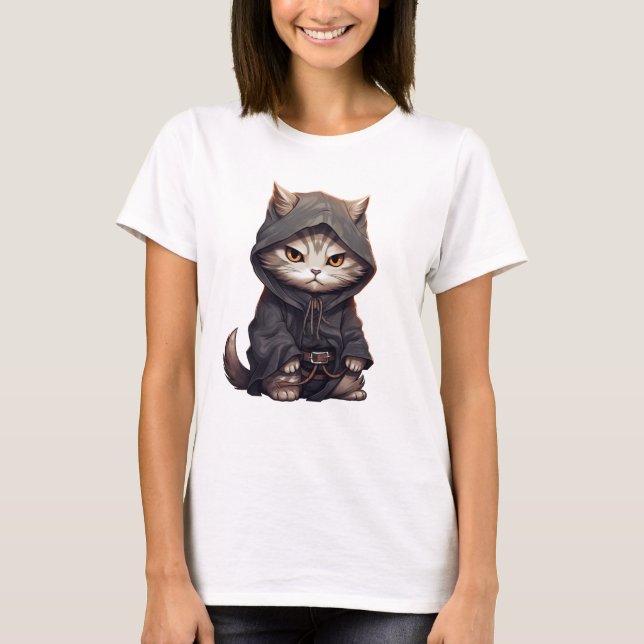 Samurai Kitten T-Shirt (Vorderseite)