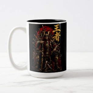 Samurai-König – Thron der Schwerter Japanischer Kr Zweifarbige Tasse