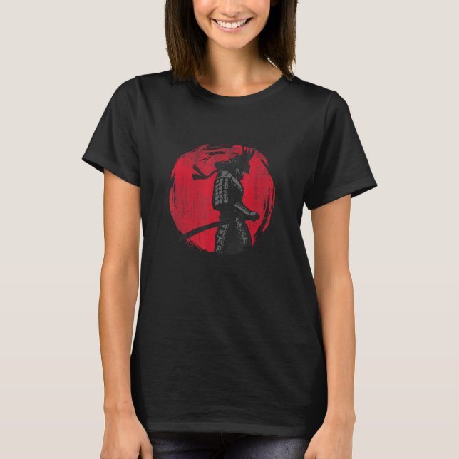 Samurai Krieger Bushido Code Japanischer Schwertmä T-Shirt (Vorderseite)