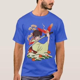 Samurai-Krieger Bushido-Kodex Japanisches Mädchen T-Shirt