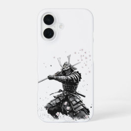 Samurai-Krieger in Aktion Japanische Kunst Keramik iPhone 16 Hülle