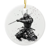 Samurai-Krieger in Aktion Japanische Kunst Keramik