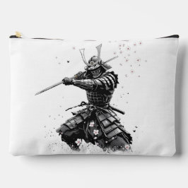 Samurai-Krieger in Aktion Japanische Kunst Keramik Zubehörtasche