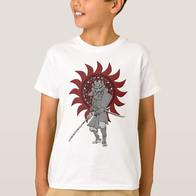 Samurai-Krieger Japan T-Shirt (Vorderseite)