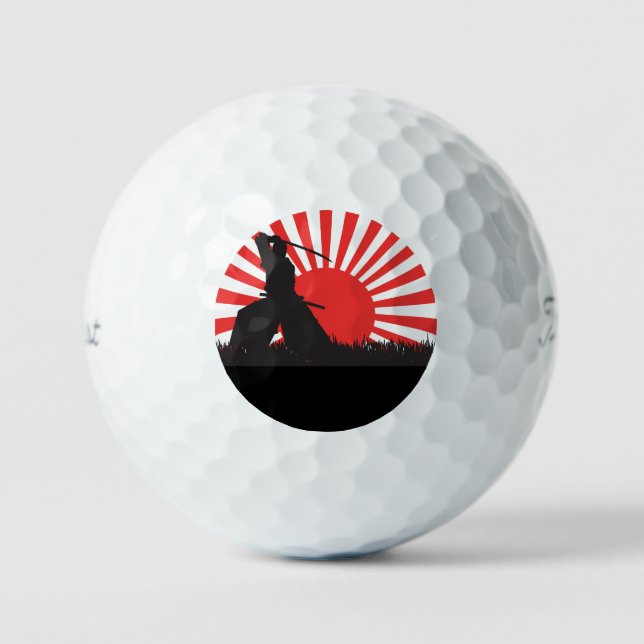 Samurai-Krieger-Präzisionsgolfbälle Golfball (Vorderseite)