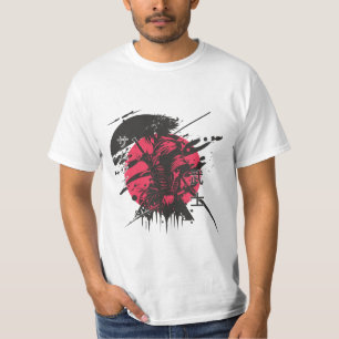 Samurai-Krieger – Rote Sonne Japanisches Bushido-D T-Shirt