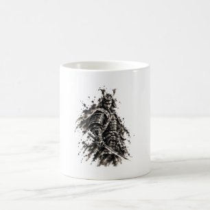 Samurai-Krieger – Sumi-e Kaffeetasse
