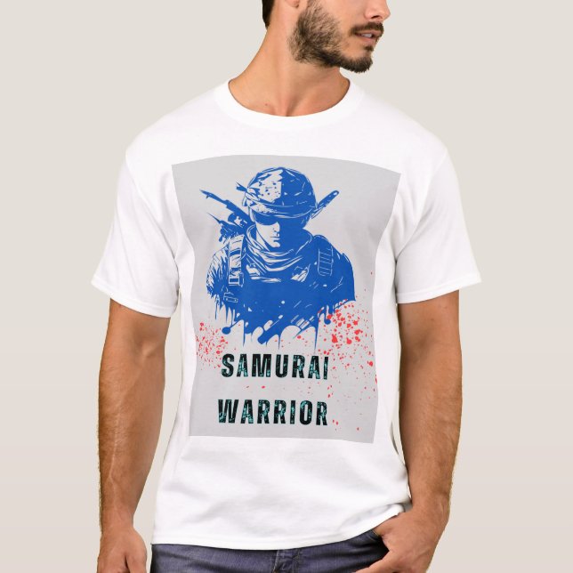 Samurai-Krieger T-Shirt (Vorderseite)