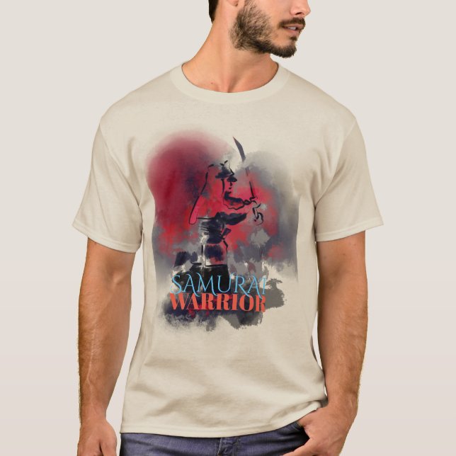 Samurai-Kriegerbild T-Shirt (Vorderseite)
