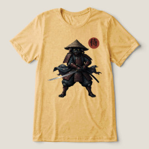 Samurai-Kriegerkatze Tri-Blend Shirt