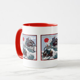 Samurai-Kriegerkatzen Tasse