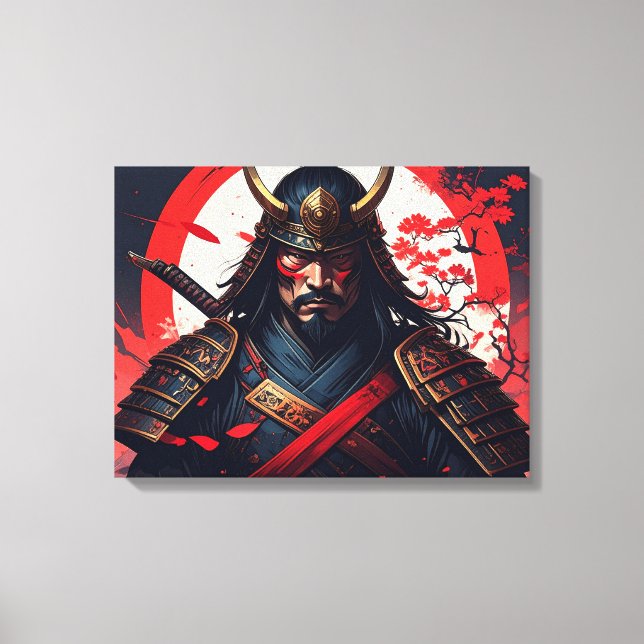 Samurai Leinwanddruck (Vorderseite)