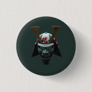 Samurai-Maske Button