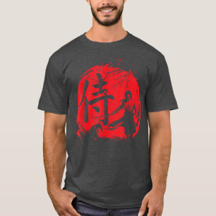 Samurai-Maske-Shirt Samurai-Schwerter Bushido Samu T-Shirt
