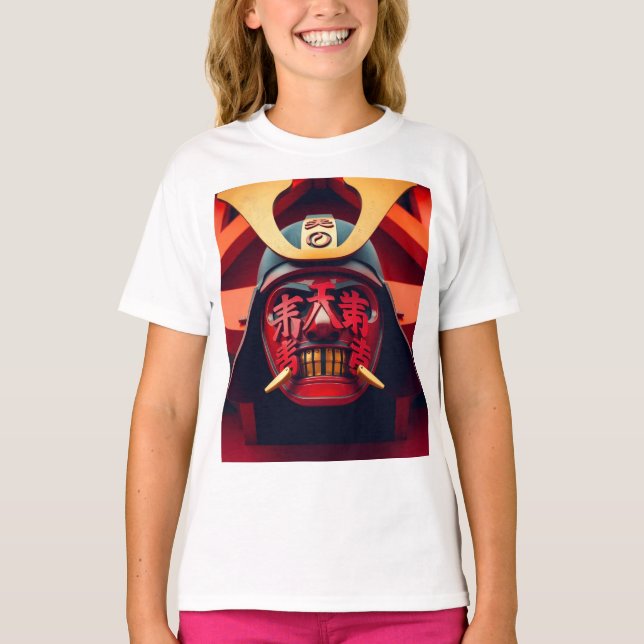 Samurai-Maske T-Shirt (Vorderseite)