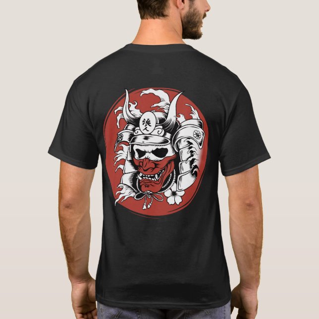 Samurai Maske T - Shirt (Rückseite)