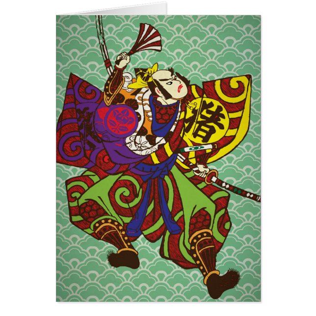 Samurai mit Vintager Japan-Malereiart (Vorne)