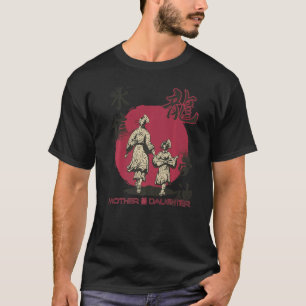 Samurai Mutter Japanisch Asiatischer Familienkrieg T-Shirt