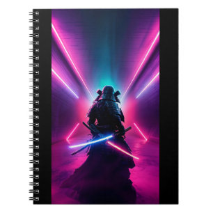 Samurai Neon Art Notizblock