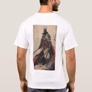 Samurai Ninja Dark Knight Poised mit einem Katana  T-Shirt