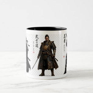 Samurai Ninja Japanischer Krieger Zweifarbig 325 m Zweifarbige Tasse