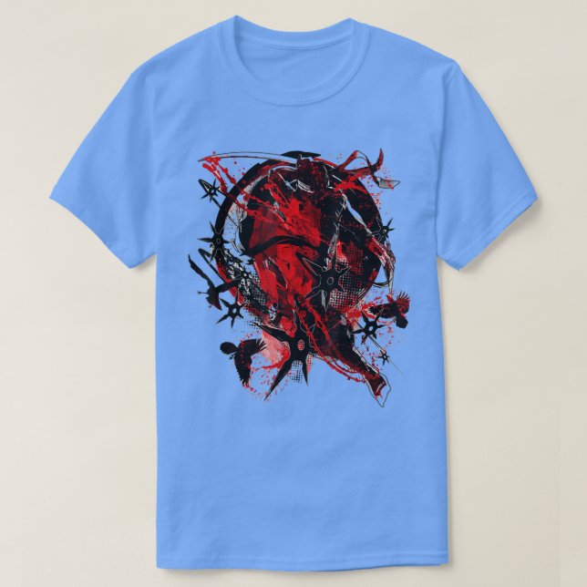 samurai ninja Samurai Katana Ramen Ninja Kimono  T-Shirt (Design vorne)