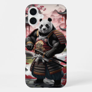 Samurai-Panda in traditioneller chinesischer Lands iPhone 16 Plus Hülle