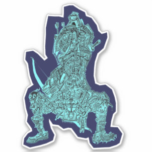 Samurai, par Brian Benson, sticker vinyle