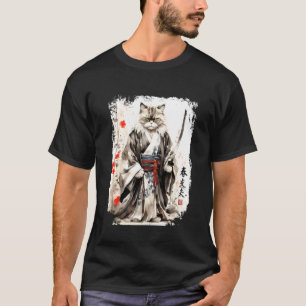 Samurai Perser Kitty Katzen Krieger. Japan Design T-Shirt