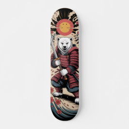 Samurai Polar Bear warrior Skateboard