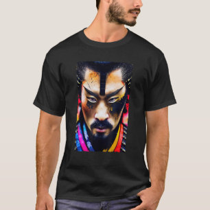Samurai Portrait Martial Artist Japanische Geschic T-Shirt