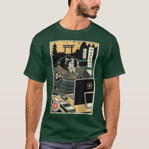 Samurai Programmierer 2 Informatik Ukiyoe Japan T-Shirt