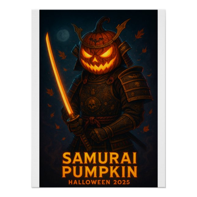 Samurai Pumpkin Halloween 2025 Poster (Vorderseite)