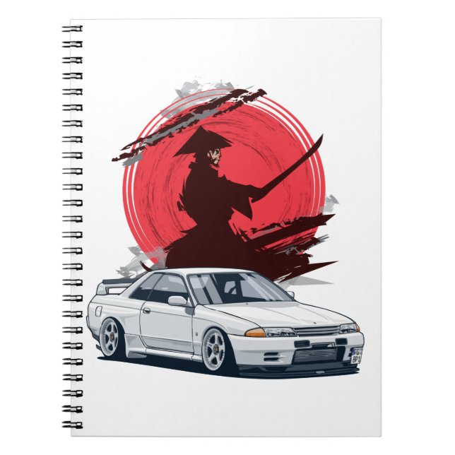 Samurai R32 japanisches Auto Notizblock (Vorderseite)