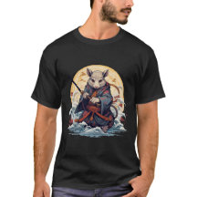  Samurai rat Basic Dark T-Shirt