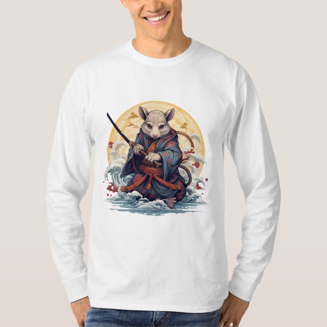 Samurai Rat Men's T-Shirts (Devant)