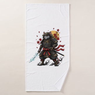  Samurai Rat warrior  Badehandtuch