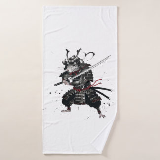  Samurai Rat warrior  Badehandtuch