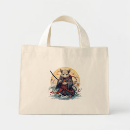 Samurai Rat Women's  Tote Bags Mini Stoffbeutel