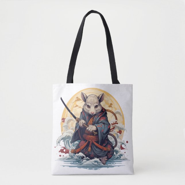 Samurai Rat Women's  Tote Bags Tasche (Vorderseite)